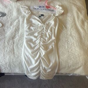 Windsor Cream Tie-Front Dress